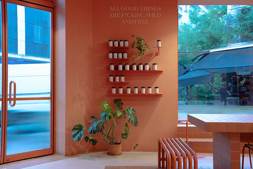 terracotta tiles clad wild souls clean-eating venue&rsquo;s exterior by studiomateriality in athens