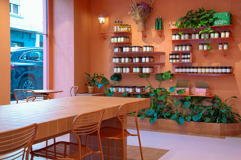 terracotta tiles clad wild souls clean-eating venue&rsquo;s exterior by studiomateriality in athens