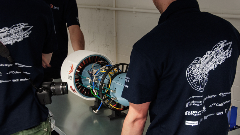 university of glasgow student team creates a functional 3d printed jet engine model