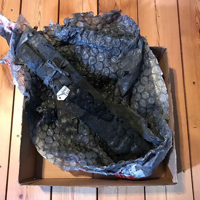 sharon liu pays tribute to the macintosh building fire with sketches made of ash