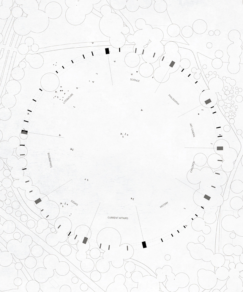 lissoni casal ribeiro envisions an open-air library in new york's central park