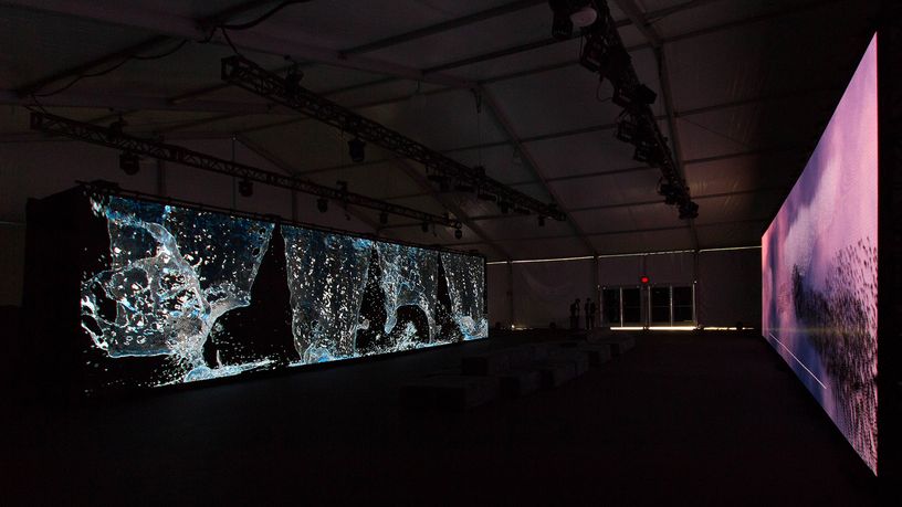 vincent houzé's mesmerizing ‘fluid structure’ is an immersive interactive installation
