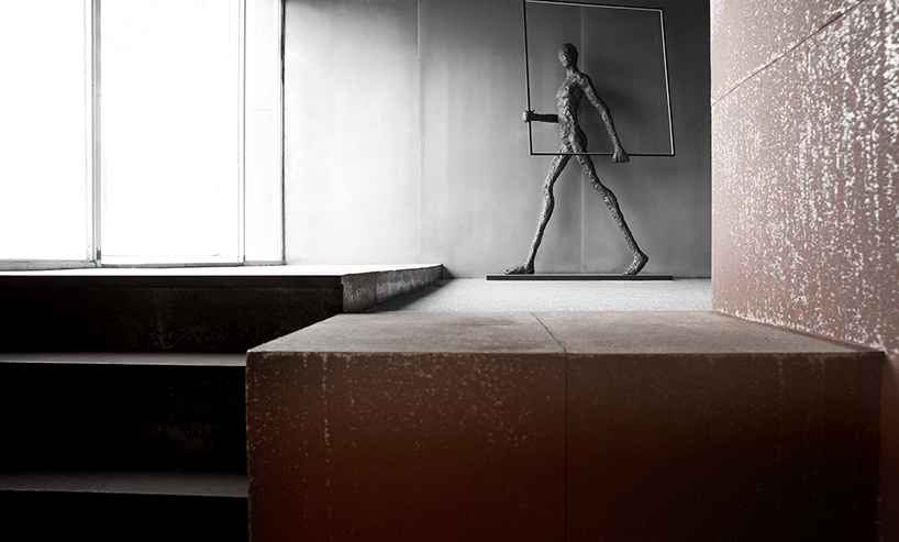 AD ARCHITECTURE's office in china adopts a sense of integrity using dark steel plates