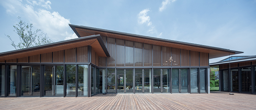 traditional chinese craftsmanship inspires exhibition space by continuation studio