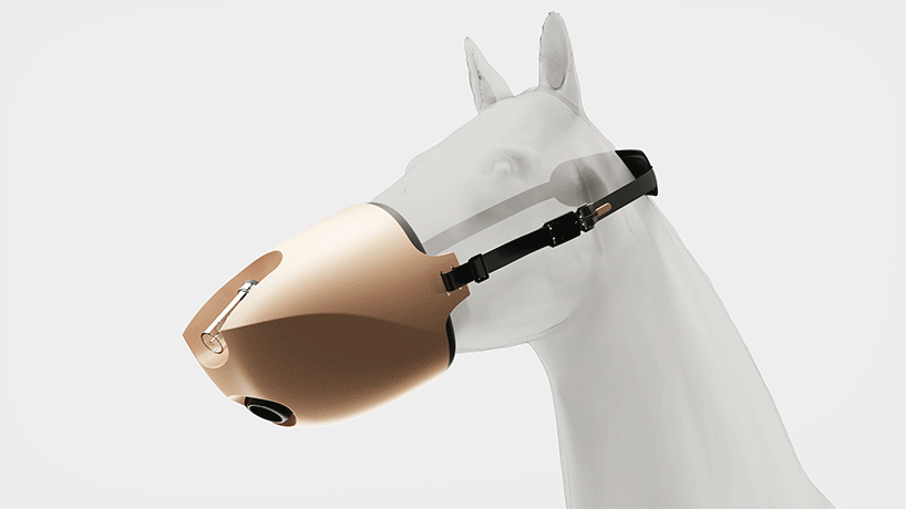 2s.design’s horse inhalation mask merges veterinary technology with natural form language - 1