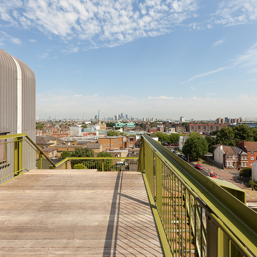 cooke fawcett's peckham observatory reinvents experience of an arts space atop a car park