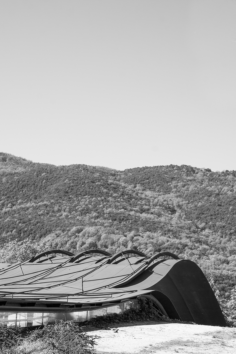 miquel subiras' organic-shaped cultural center in spain mimics its surrounding nature