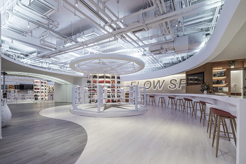 BWAO combines a boxing ring with a bar to create 'FLOW space' in beijing designboom