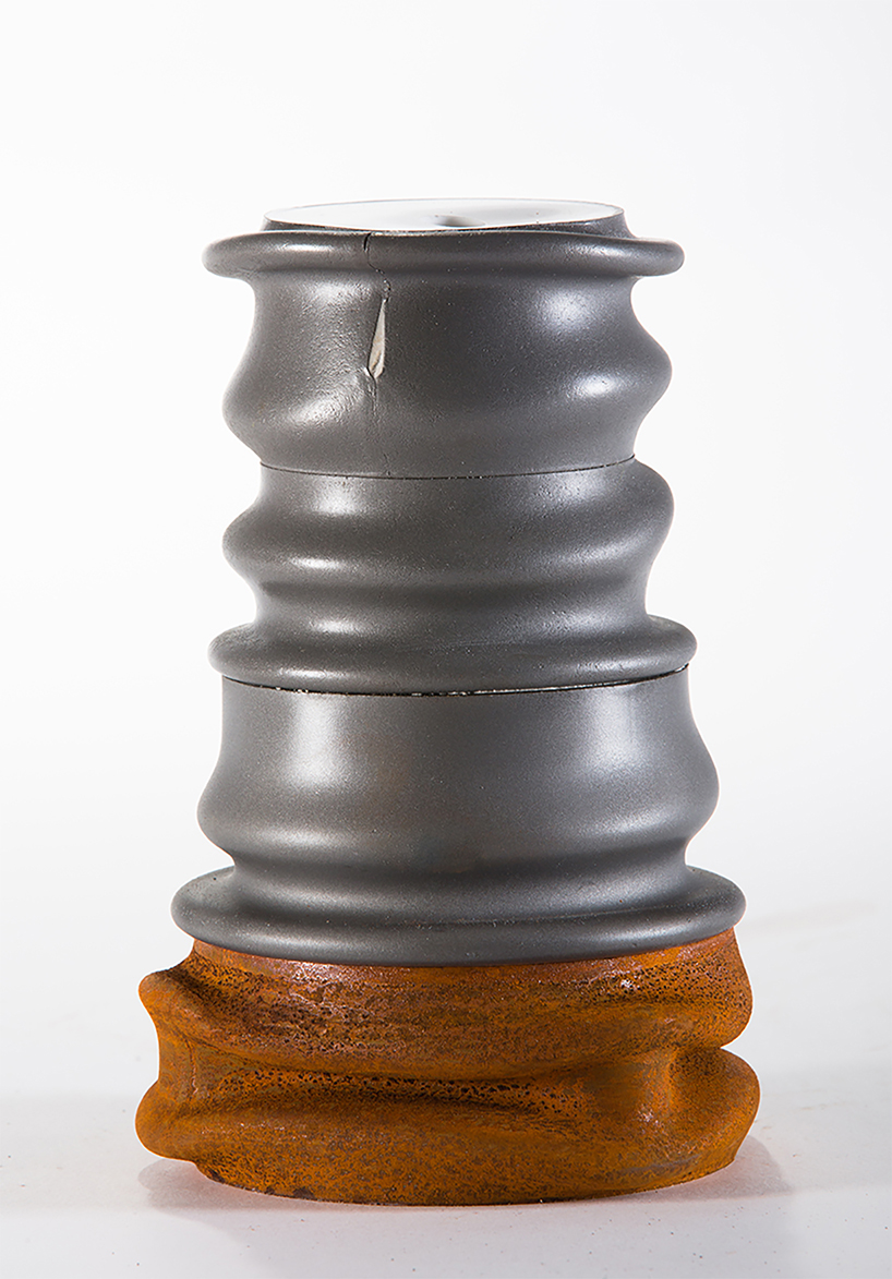 yotam sion's student project is a vase collection that erodes over time