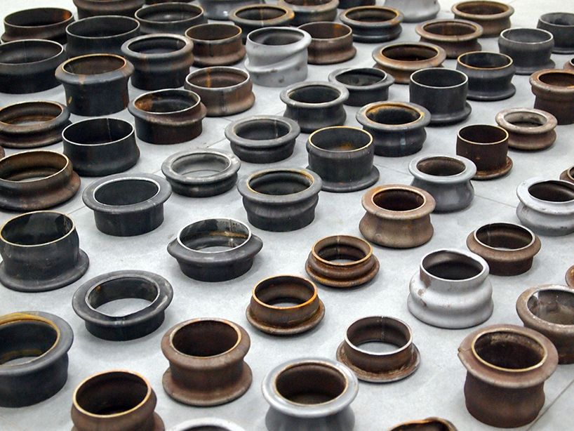 yotam sion's student project is a vase collection that erodes over time