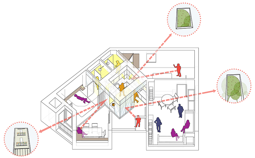 miel arquitectos refurbishes traditional spanish house into a contemporary mirror-clad apartment