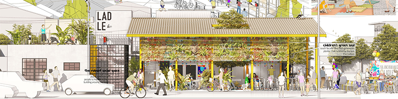 repurposed pallets form the winning design of tulum plastic school competition designboom