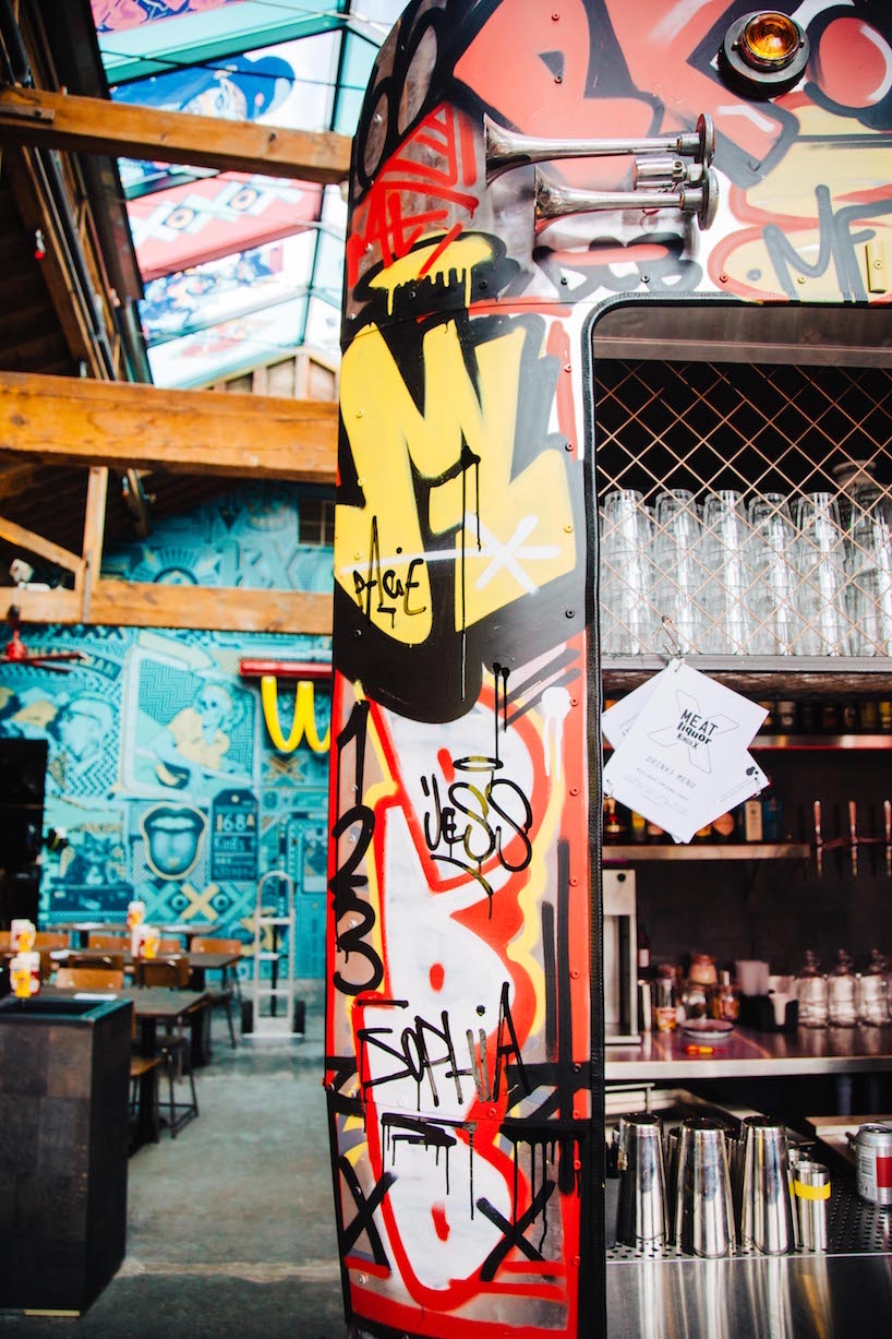 shed studio transforms abandoned train carriage into MEATliquor restaurant