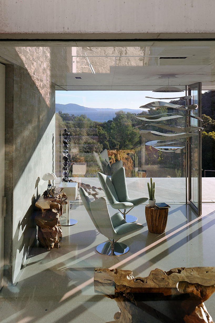 aum's stone and concrete la mira ra house in france offers intimate sea views