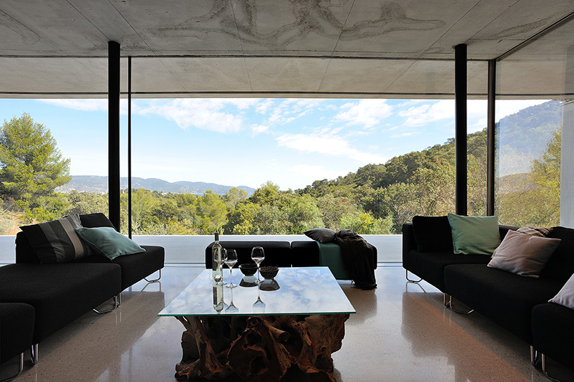 aum's stone and concrete la mira ra house in france offers intimate sea views