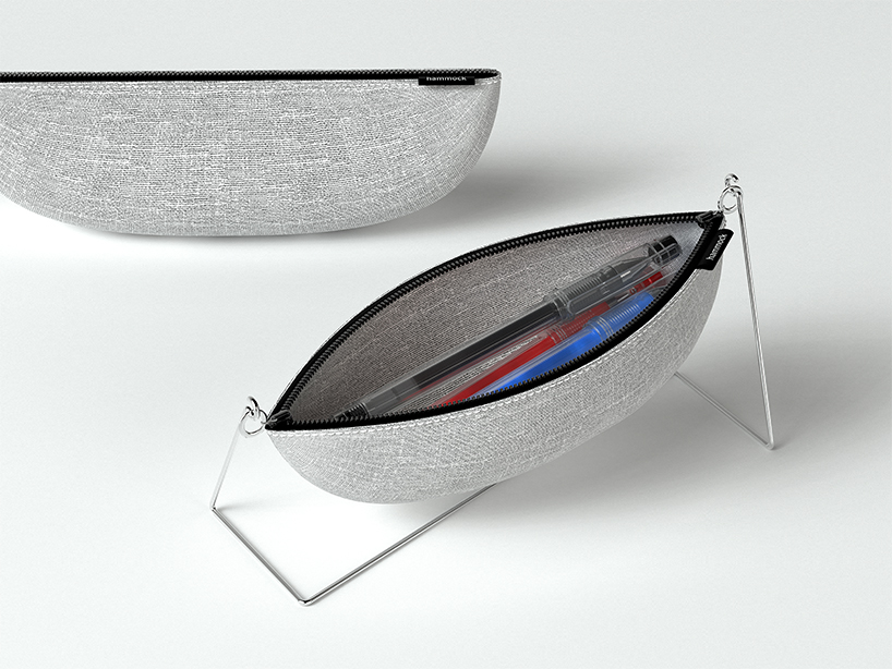 hs² studio's hammock can be used as a pencil case or a pencil stand at any time