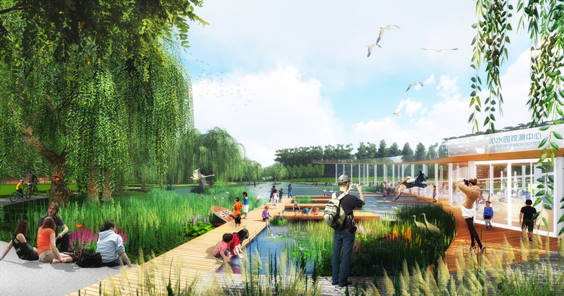TLS landscape architecture wins sanlin bund ecological park competition in shanghai