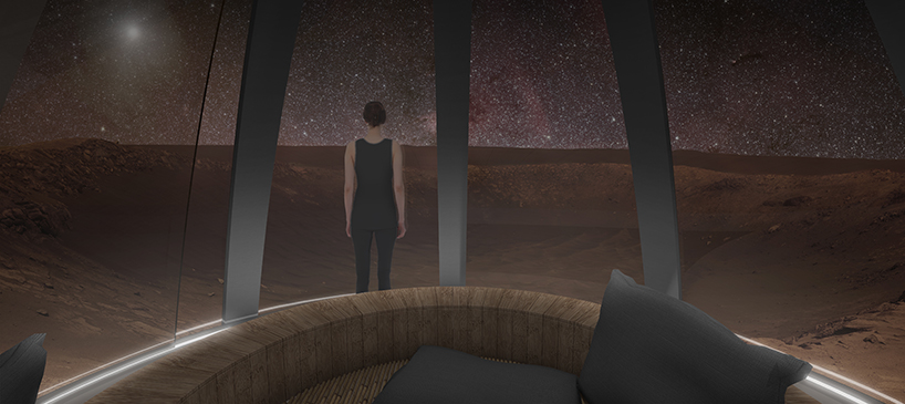 'new home' habitat proposes an easy-to-construct, comfortable living solution on mars