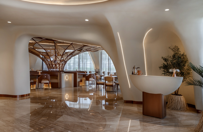falwa restaurant transforms arabian equestrian heritage into fluid architectural interior - 8