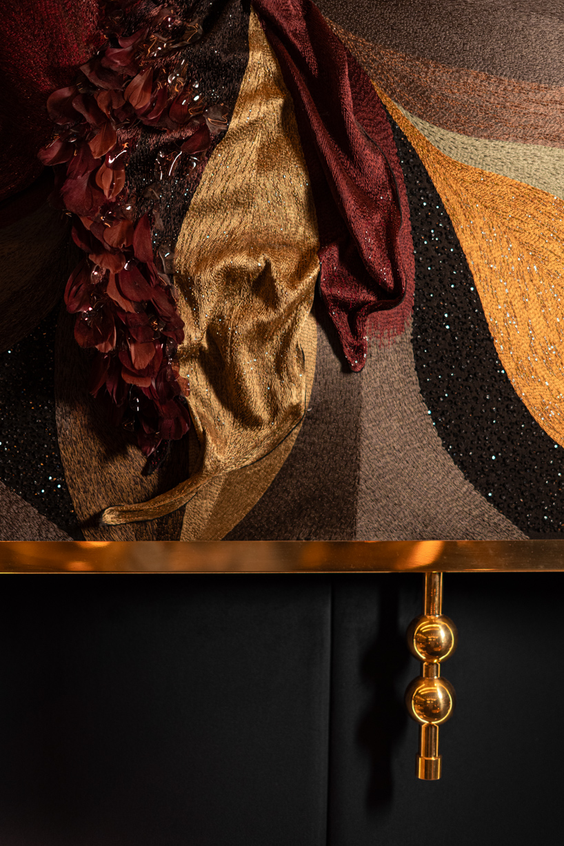 a portrait of isabel dbm paints with brass silk and gold 9
