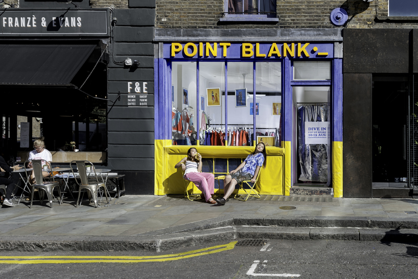 point blank's london pop-up shop gets poolside makeover