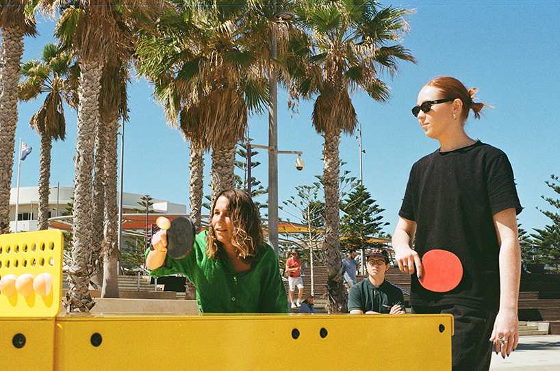 Heroair by Popp How daring are the bright shapes and colors redefining table tennis in the public land 3