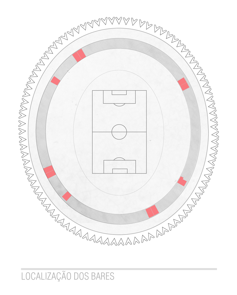 0E1 architects designs modular bars to fit celeiro de ases' stadium in porto alegre