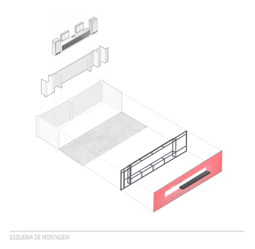 0E1 architects designs modular bars to fit celeiro de ases' stadium in porto alegre