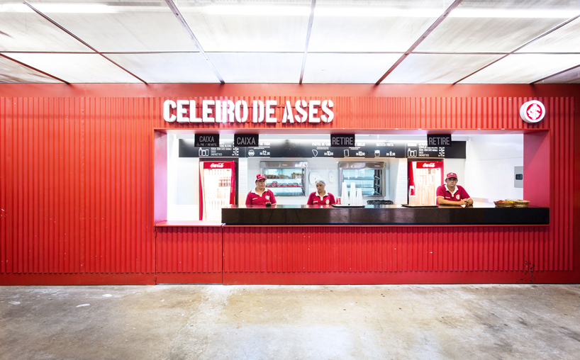 0E1 architects designs modular bars to fit celeiro de ases' stadium in porto alegre