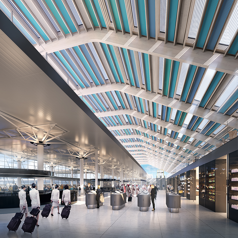 rogers stirk harbour + partners presents unseen marseille airport competition entry