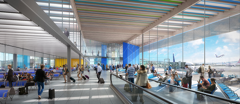 rogers stirk harbour + partners presents unseen marseille airport competition entry