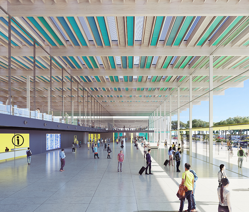 rogers stirk harbour + partners presents unseen marseille airport competition entry