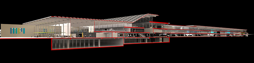 rogers stirk harbour + partners presents unseen marseille airport competition entry