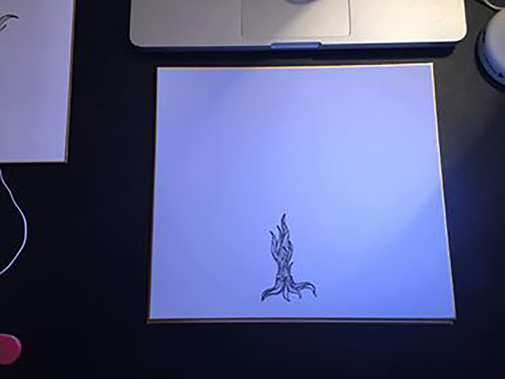 Small movie theater of the apple