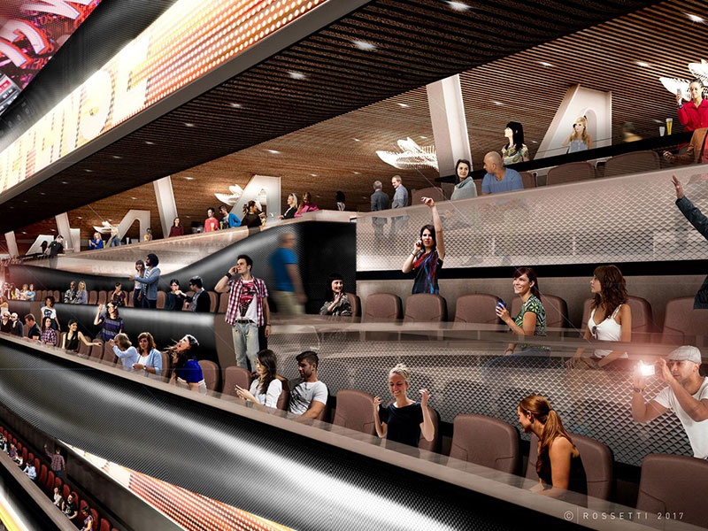 ROSSETTI redefines the arena design with a revolutionary concept of high-tech engagement