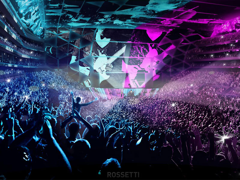 ROSSETTI redefines the arena design with a revolutionary concept of high-tech engagement