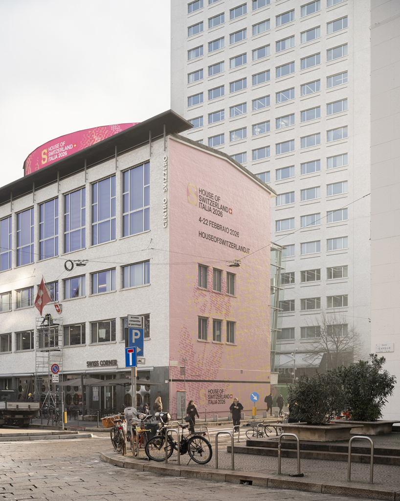 alpine garden installation by BUREAU emerges in milan&rsquo;s urban fabric for winter olympics - 1