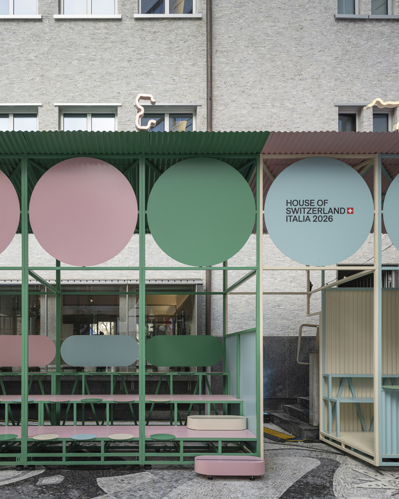 alpine garden installation by BUREAU emerges in milan&rsquo;s urban fabric for winter olympics - 4