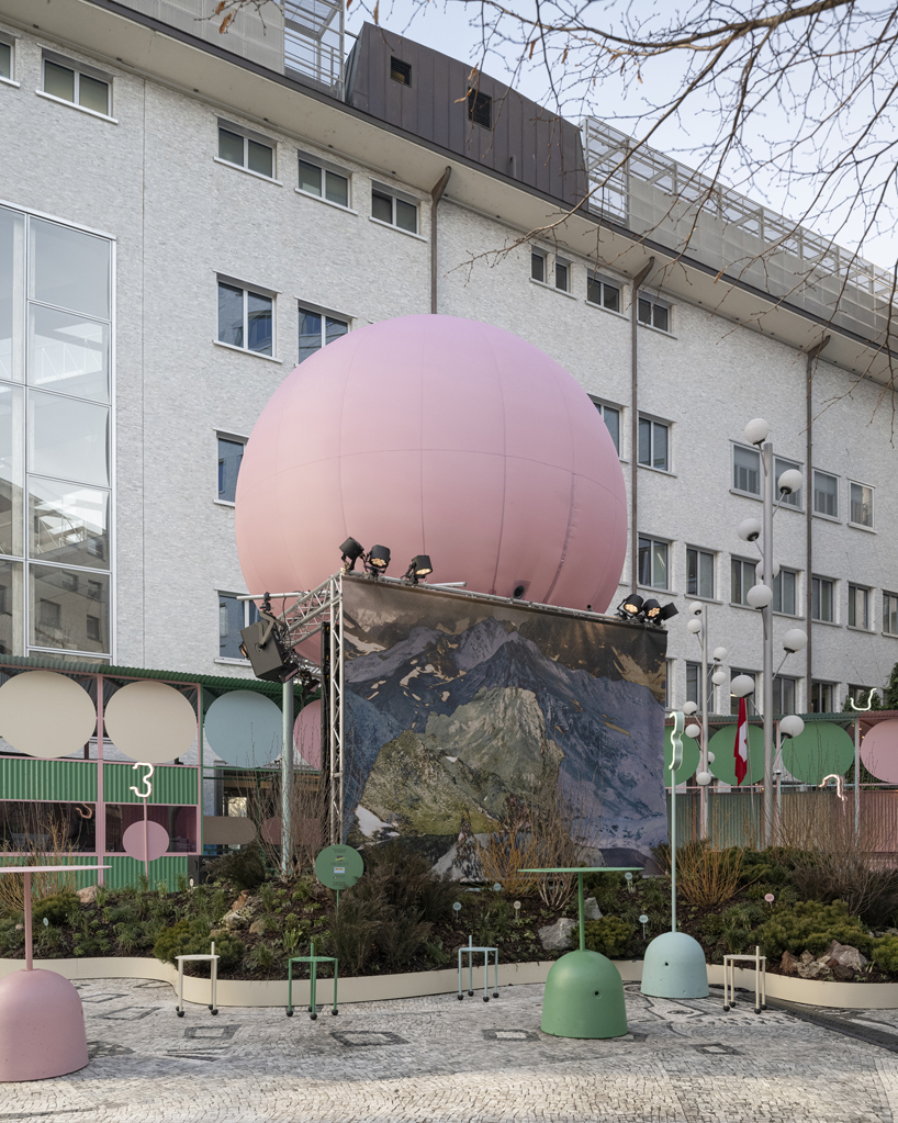 alpine garden installation by BUREAU emerges in milan&rsquo;s urban fabric for winter olympics - 3