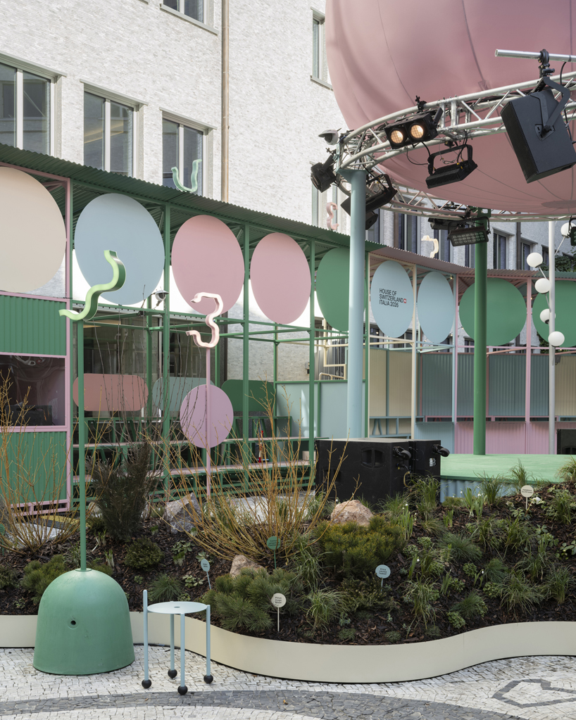 alpine garden installation by BUREAU emerges in milan&rsquo;s urban fabric for winter olympics - 7