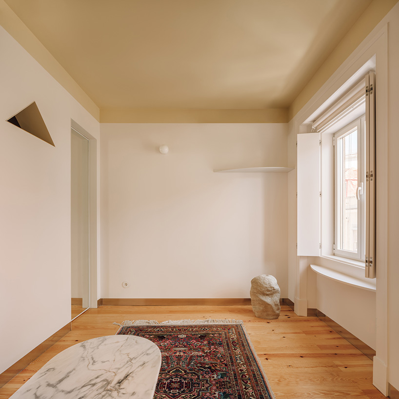 BUREAU uses color and translucency to reshape 44 sqm lilac apartment in lisbon - 1