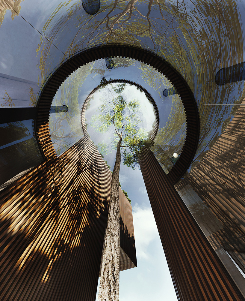 cantiliver villa in iran by azeri+lotfolahi results from the site's topography curves