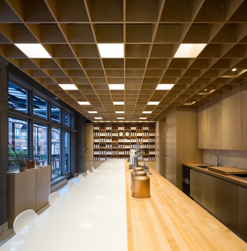 leckie studio's cha le teahouse in vancouver references traditional chinese apothecaries