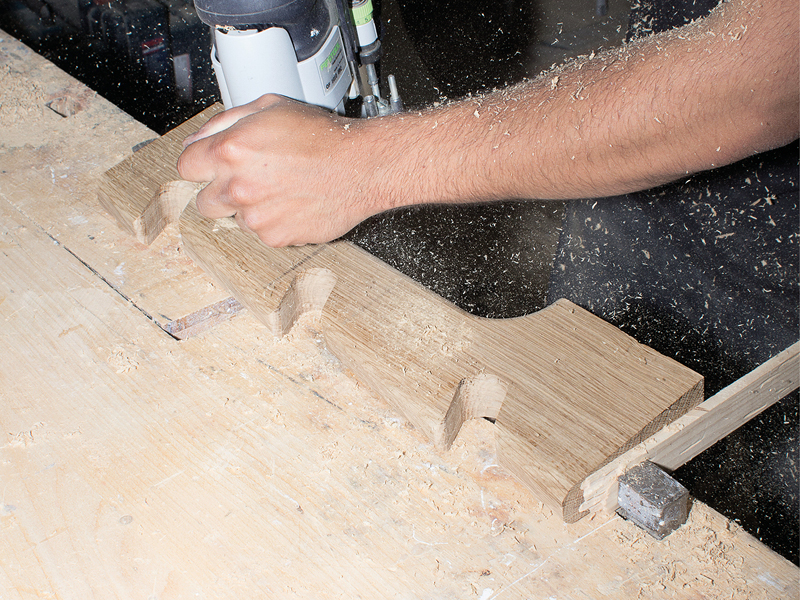 work out in style with atelier oraviva's solid oak wall bar