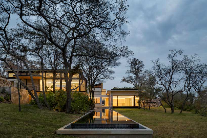 ZD+A designs a family house in mexico using local stone to create a dialogue with nature