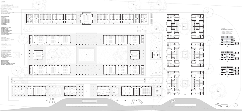 atelier rzlbd plans the benga secondary school in malawi with a central courtyard space designboom