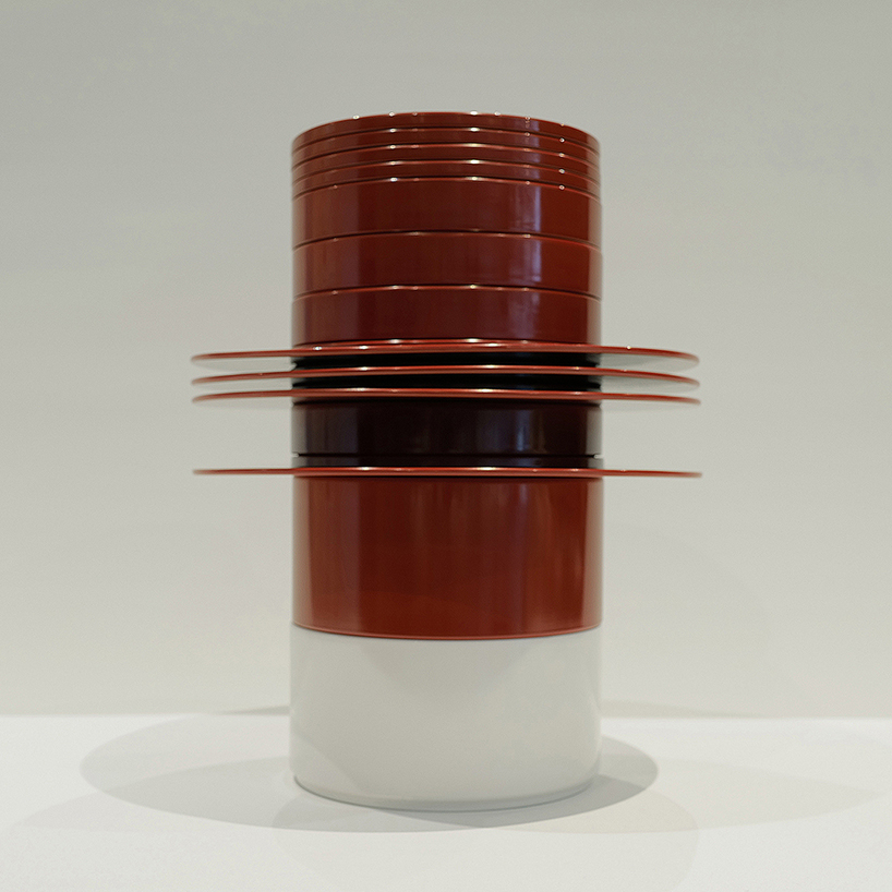 reza aliabadi stacks iconic casigliani kyoto dish set into 100 architectural towers