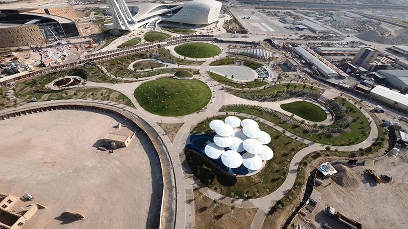 oxygen park doha qatar aecom designboom
