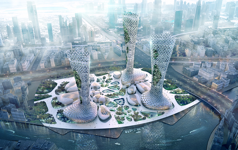 amorphoustudio's mixed-use proposal in dubai creates a union between ...