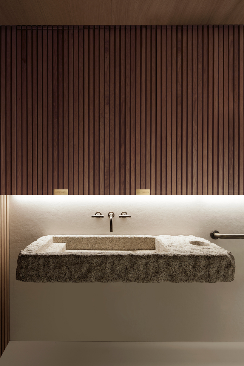 studio arthur casas installs detailed woodwork piece within kosushi restaurant in miami